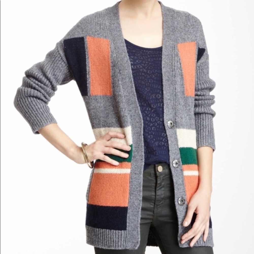 French Connection Jacker Colorblock Cardigan